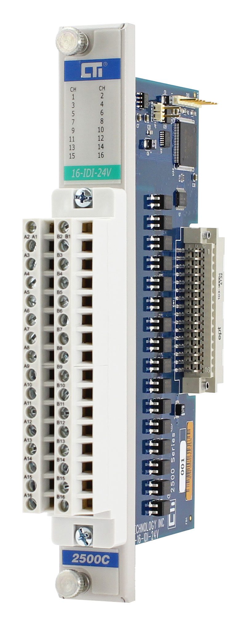 2500C-16-IDI-24V Sixteen Isolated 24V AC/DC Digital Inputs