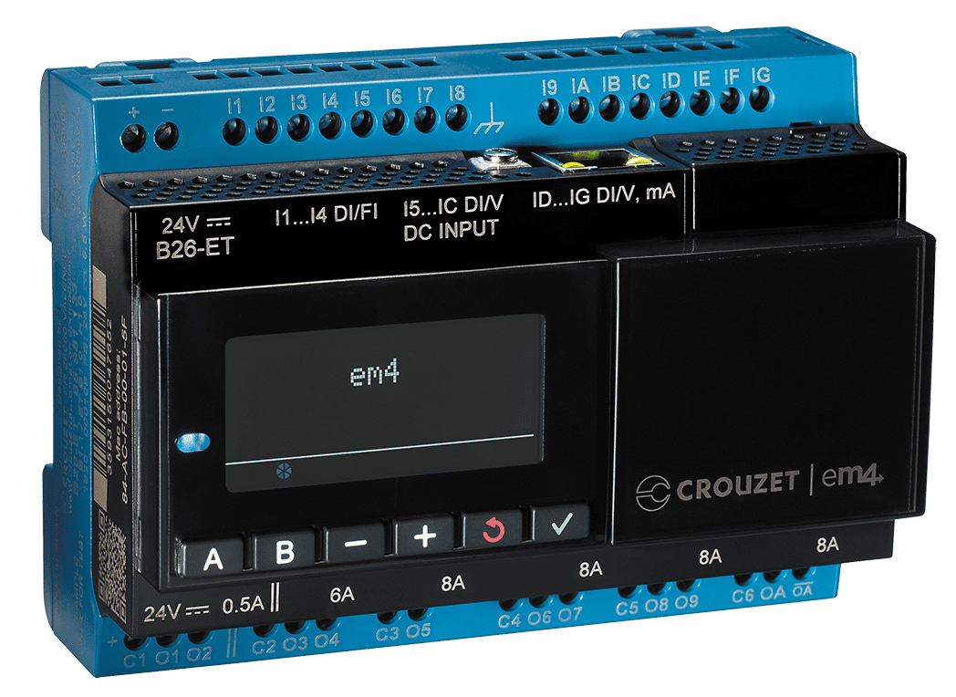 Logic Controller Em4 B26-Et 24Vdc Gloss Black