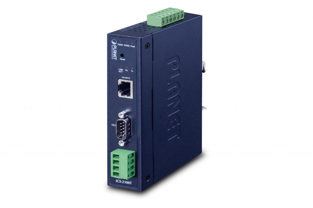 ICS-2100T – Industrial 1-Port RS232/RS422/RS485 Serial Device Server