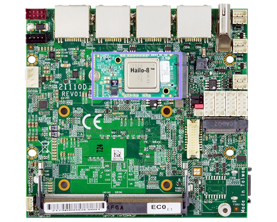 2I110D + Hailo-8™ AI module