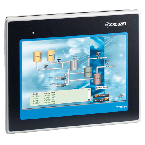 Crouzet Touch HMI, CTP104N-E Ethernet, Performance Version, Screen Only