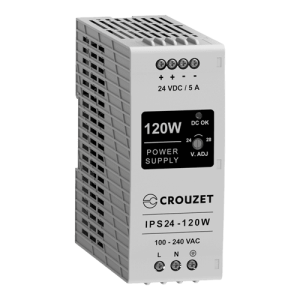 Industrial Power Supply, Power 120W, Input 90-264 VAC, Output 24 VDC, Current 5A