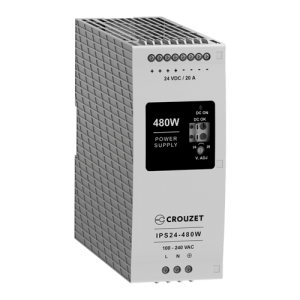 Industrial Power Supply, Power 480W, Input 90-264 VAC, Output 24 VDC, Current 20A