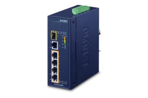 IGS-614HPT – Industrial 4-Port 10/100/1000T 802.3at PoE + 1-Port 10/100/1000T + 1-Port 100/1000X SFP Gigabit Ethernet Switch