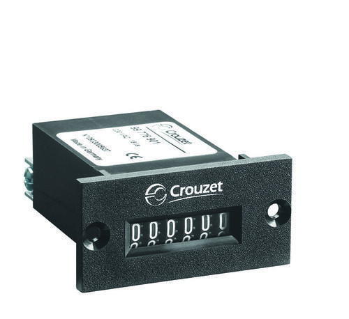 Electromechanical Impulse Counter CIM48x24, 48 x 24 mm, Mechanical Dial, 6 Digits, 230 VAC, Without Reset Function, Panel Mount (Screw)