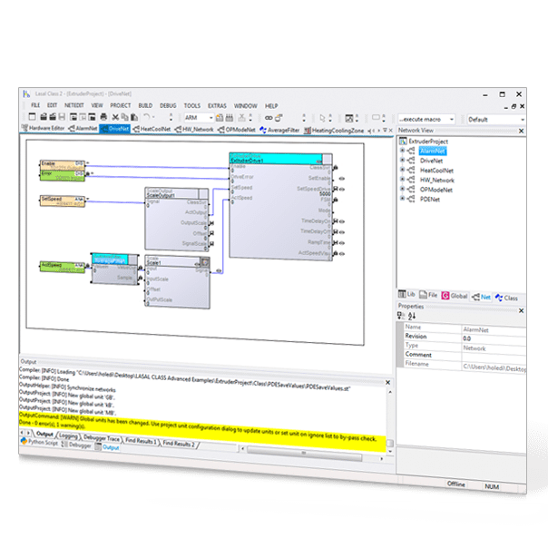 LASAL CLASS Control programming