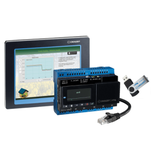 Kit Crouzet Touch HMI, CTP110N-E Ethernet Performance Version + B26 em4 Nano-Plc Ethernet & Cables