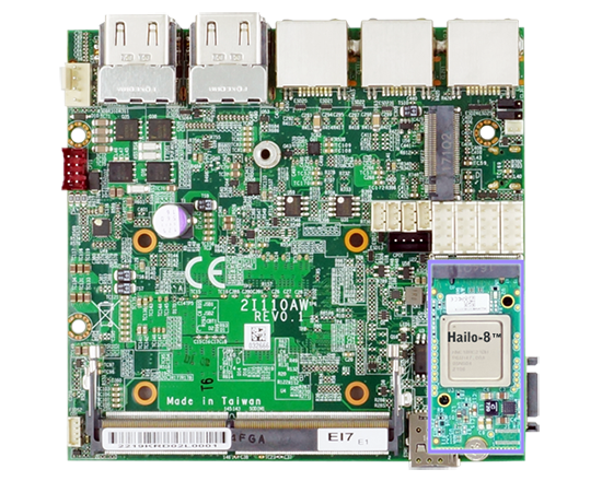 2I110AW + Hailo-8â„¢ AI module