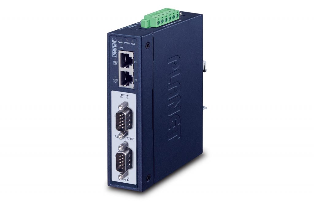 IMG-2200T â€“ Industrial 2-Port RS232/422/485 Modbus Gateway