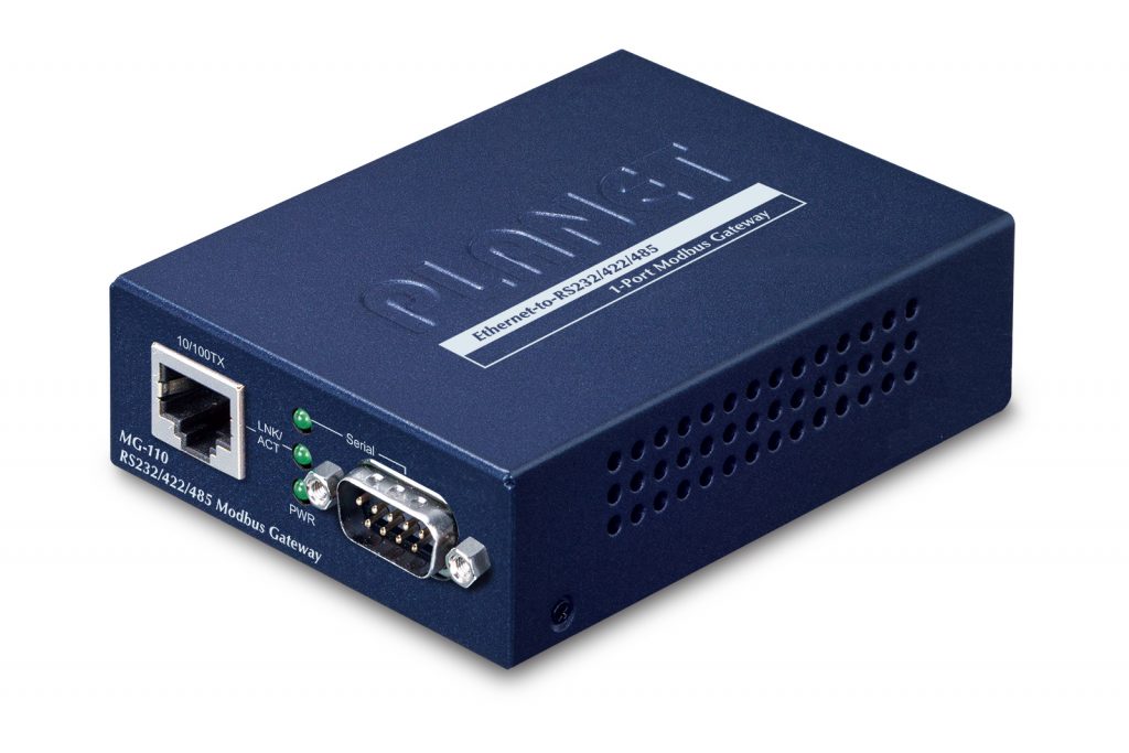 MG-110 â€“ 1-port RS232/422/485 Modbus Gateway