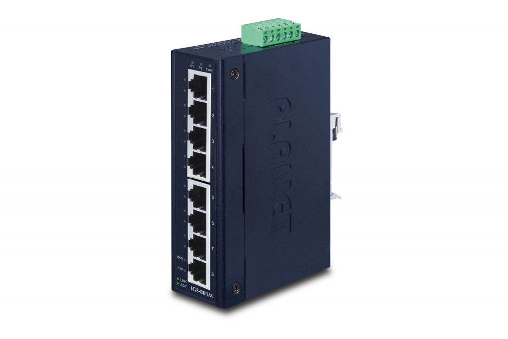 IGS-801M â€“ 8-Port 10/100/1000Mbps Managed Industrial Ethernet Switch