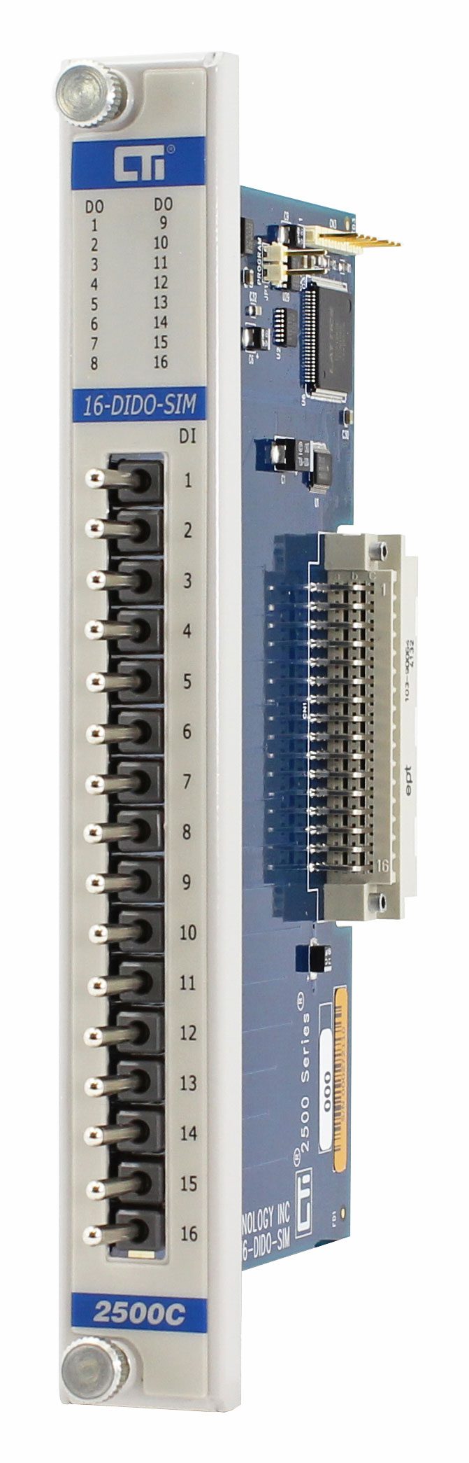 2500C-16-DIDO-SIM  16-Channel I/O Debugging Tool