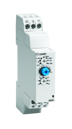 Chronos 2 Timer, MUR1, Multifunction, DIN Rail, 17.5 mm, 20-30VDC / 20-30 VAC, 1 x 8 A Relay Output, 0.1 s â†’ 100 h