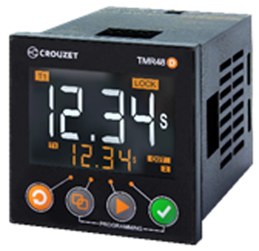 Syr-Line Digital Timer, TRM48 D, MultiFunction F, Panel Mount, 1 x 10 A Relay Output, 24-240 VAC/DC, 11-Pins, 0.5 s â†’ 9999 h